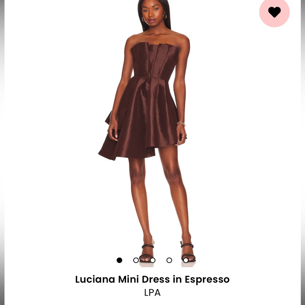 LPA Luciana Mini dress in Espresso